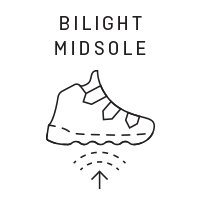 Mid stiff: Nylon / Bilight Midsole